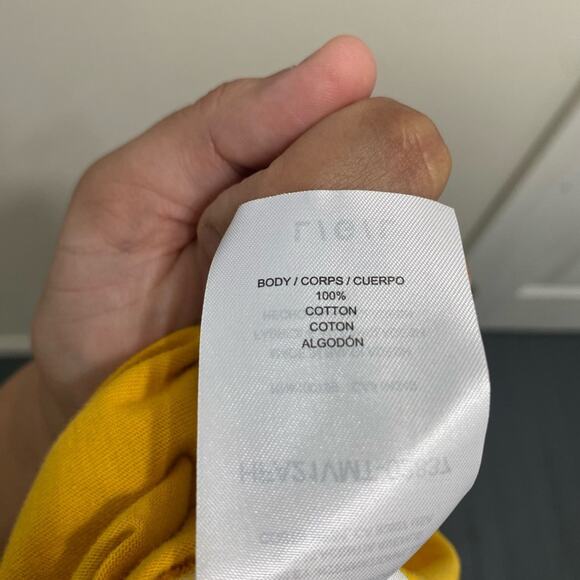 Hurley Yellow Short Sleeve Tee Vibrant Casual Style - Picture 8 of 8